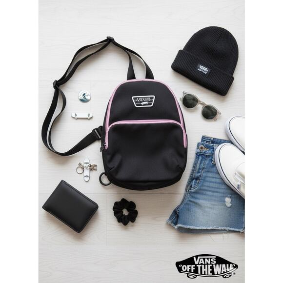Vans Black & Pink Crossbody - Picture 1 of 3